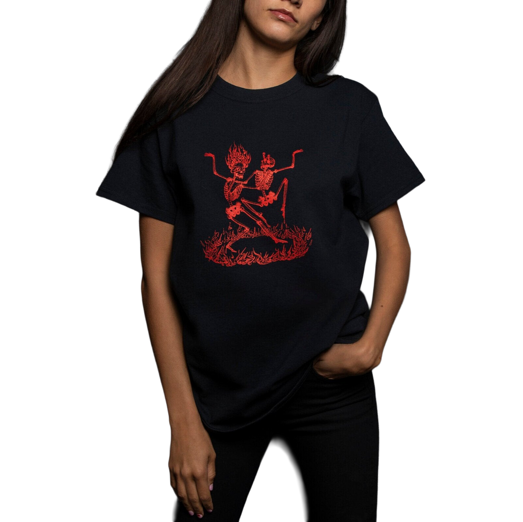 Black Dancing Skeletons T-Shirt