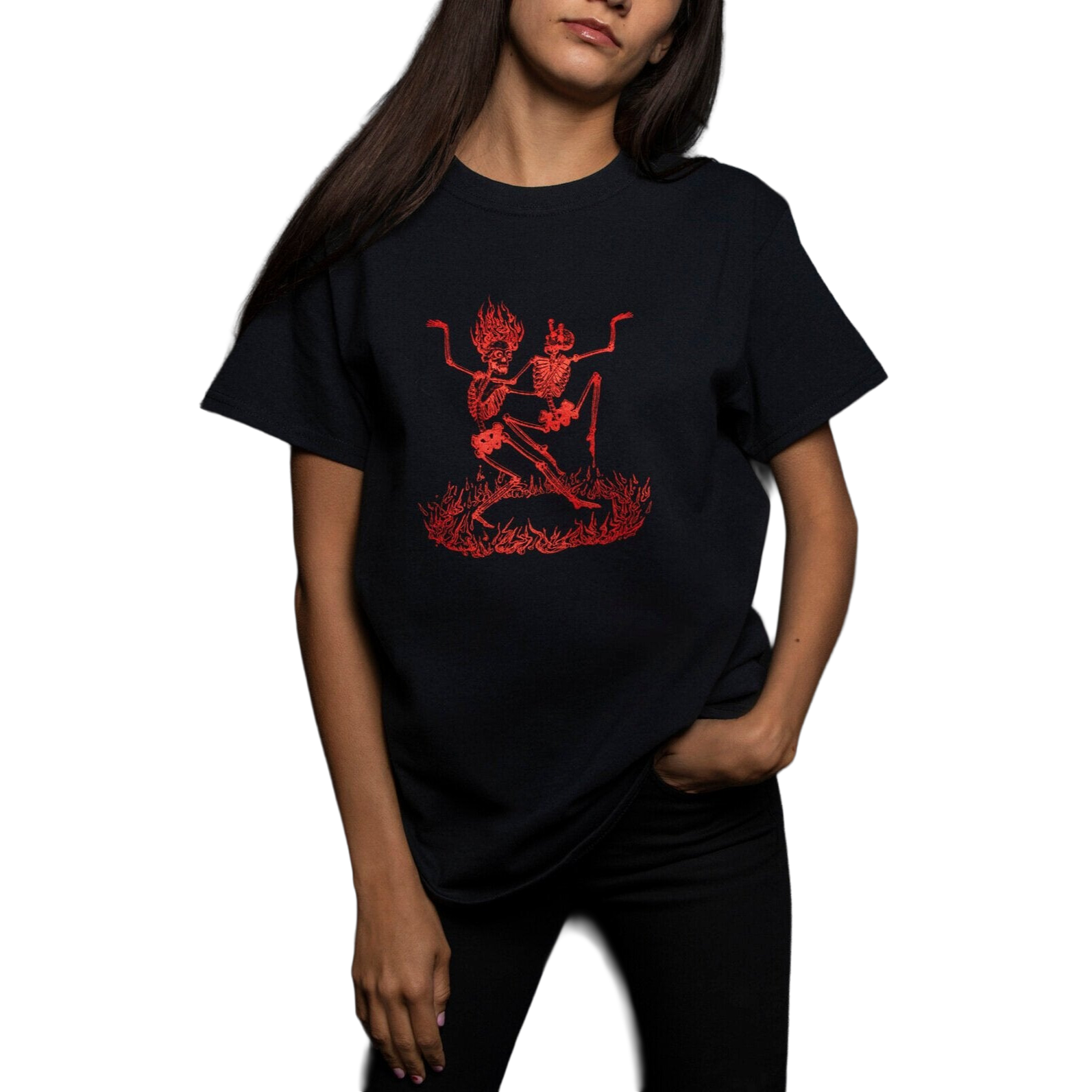 Black Dancing Skeletons T-Shirt
