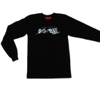 Ice Blue 'Big Mess' Long Sleeve T-Shirt