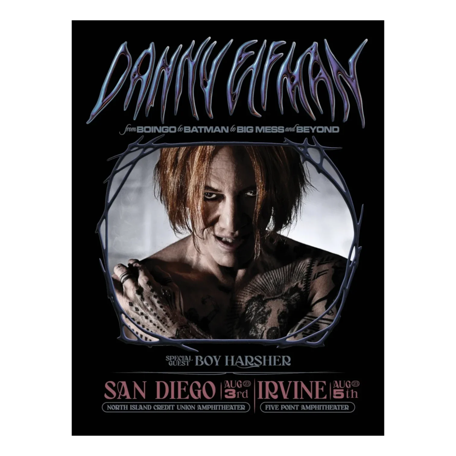 Danny Elfman SD + Irvine Tour Poster, Unsigned