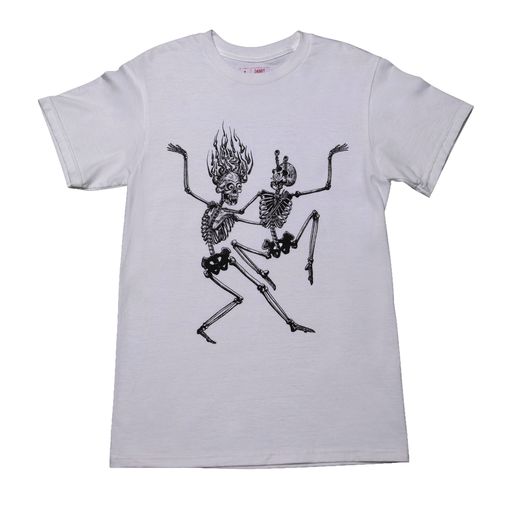White Dancing Skeletons T-Shirt