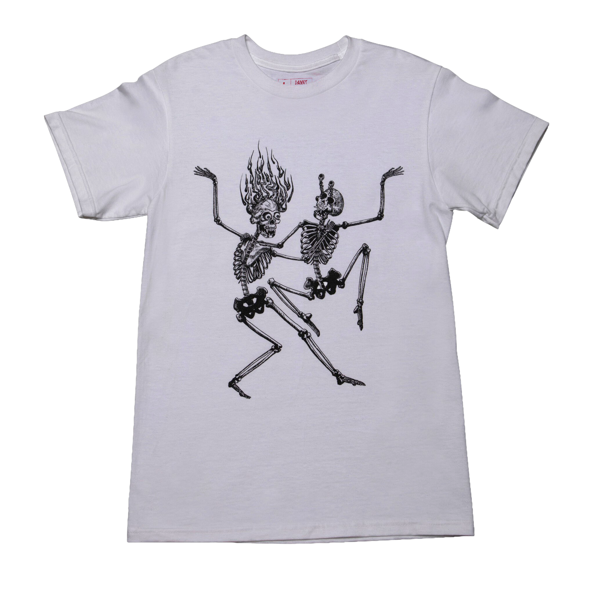 White Dancing Skeletons T-Shirt